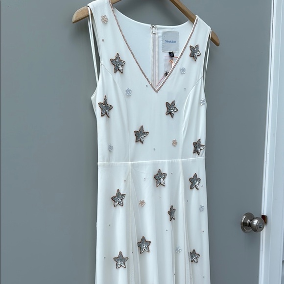 Modcloth Under the Stars Sequin Beaded Maxi Dress Boho Formal Gown - Picture 13 of 15